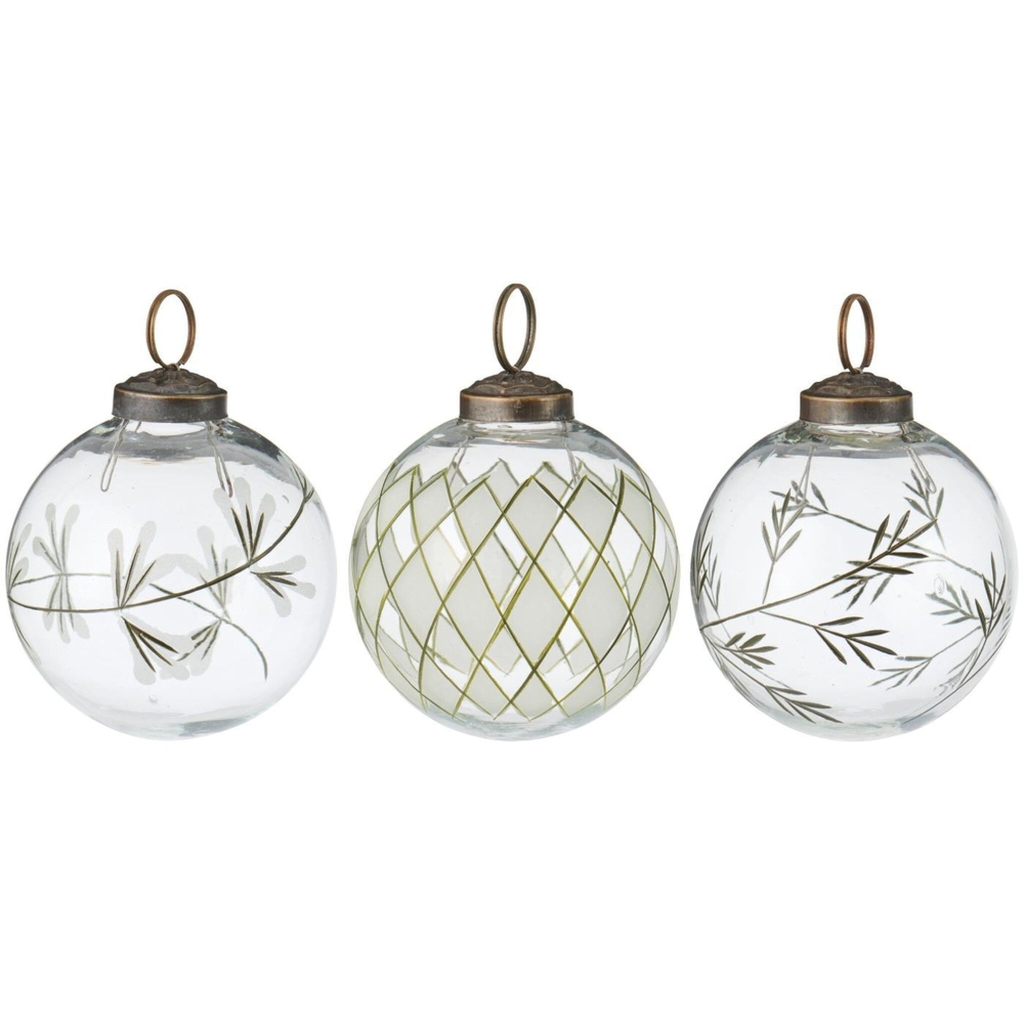 IB Laursen Weihnachtskugel aus Glas 3er Set