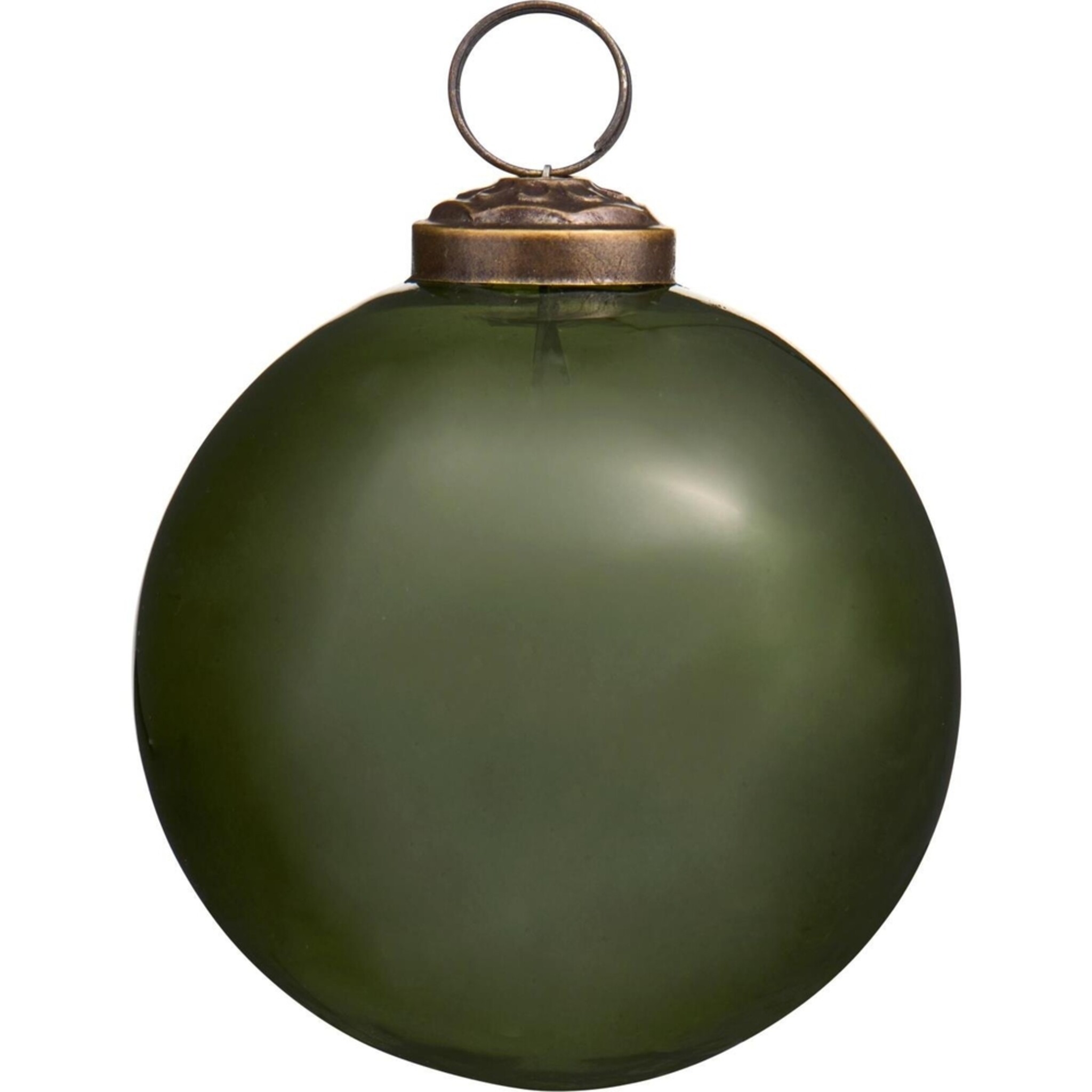 Weihnachtskugel aus Glas, grün 