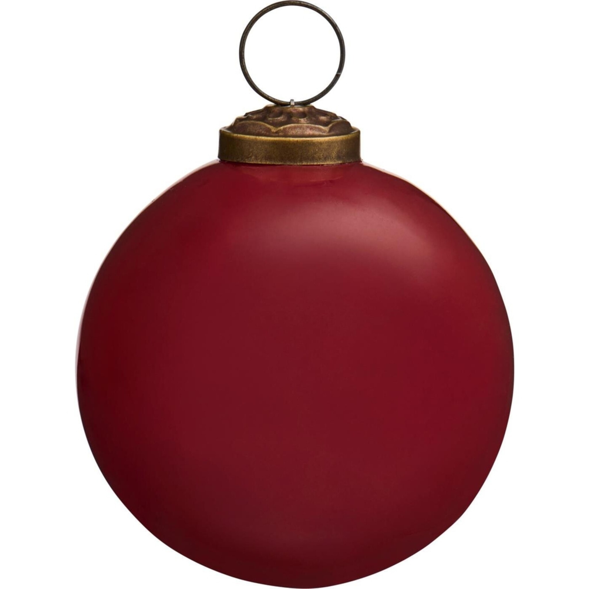 Weihnachtskugel aus Glas, rot 