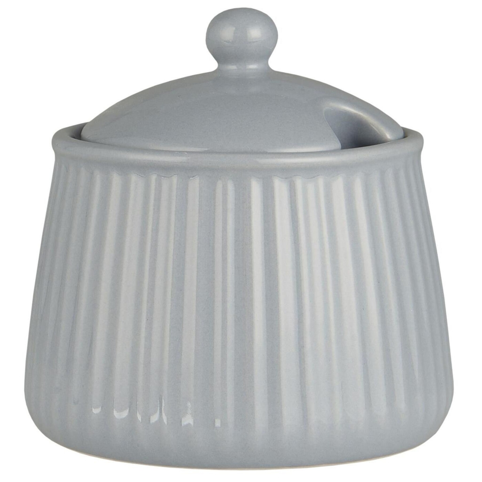 Zuckerschale Mynte  – Romantisches Geschirr, french grey 