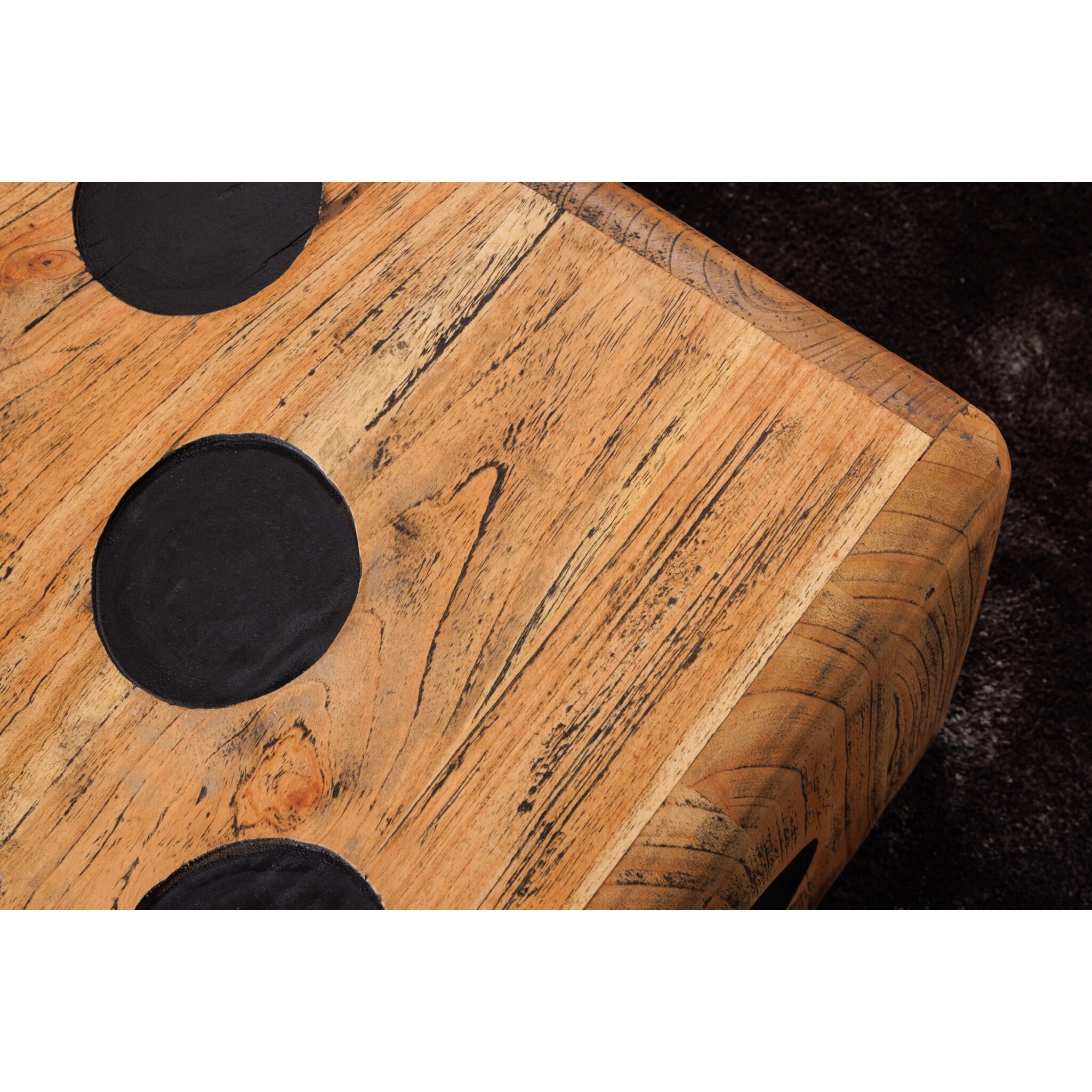 Beistelltisch, Hocker Cube Würfel, natur 