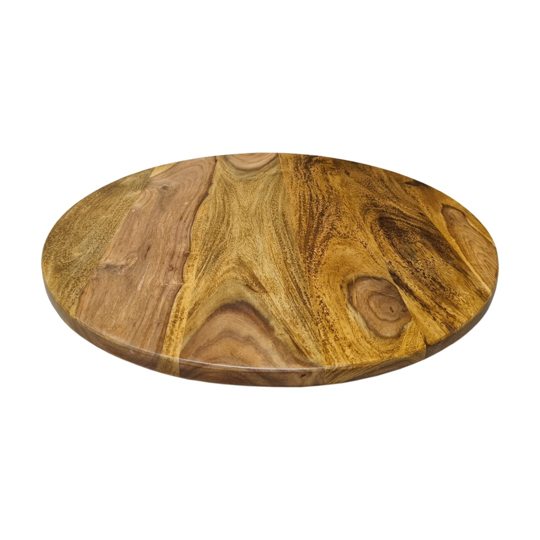 Drehteller MAKASSAR 50 cm 360° aus Holz, sheesam 