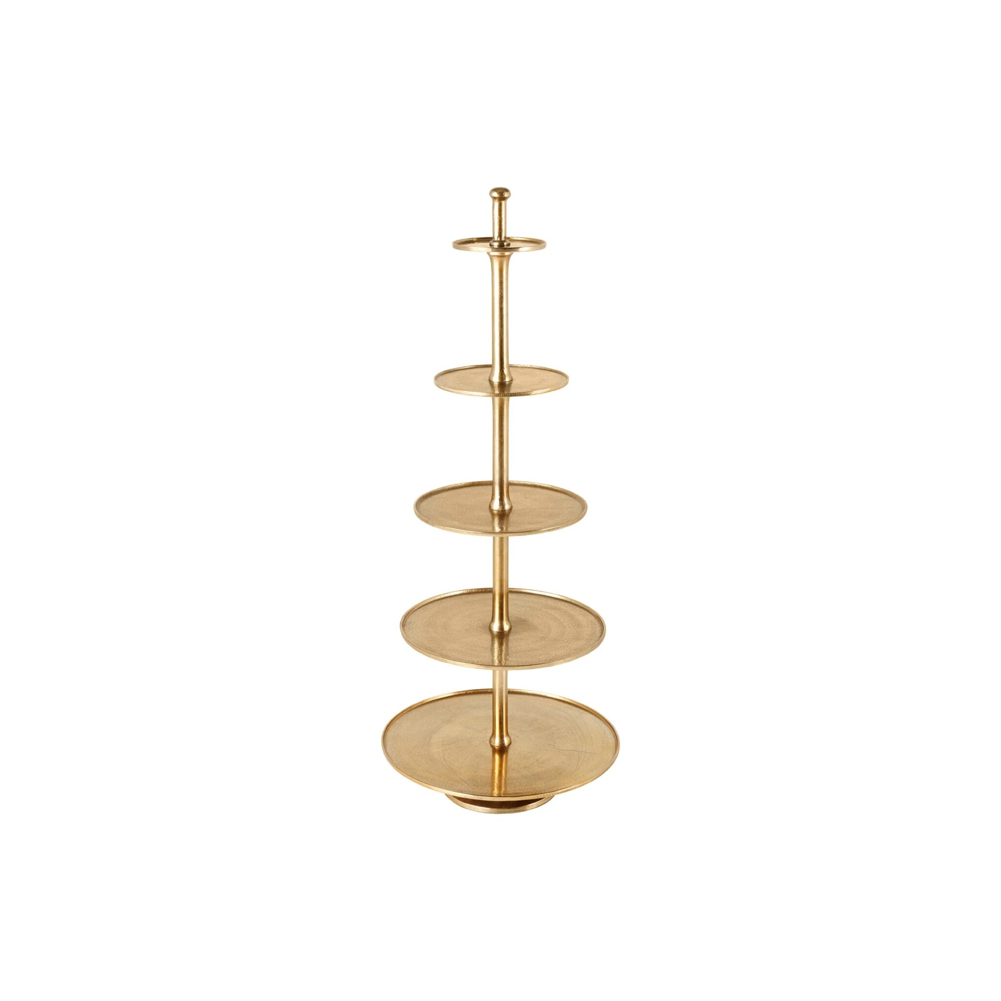 Etagere Abstract 150cm gold, 5 Ebenen, gold 