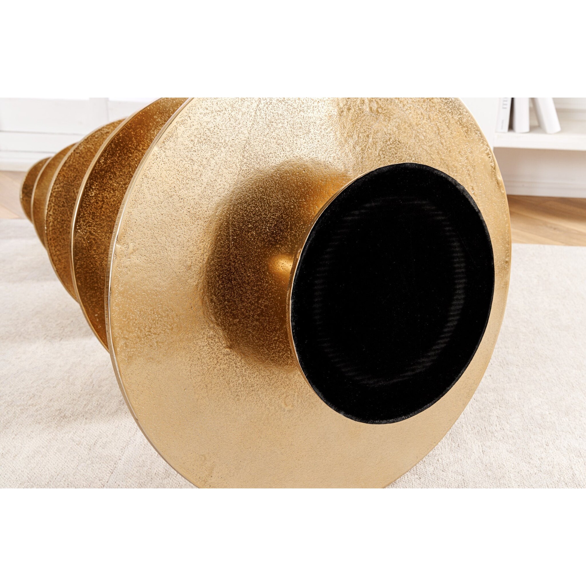 Etagere Abstract 150cm gold, 5 Ebenen, gold 