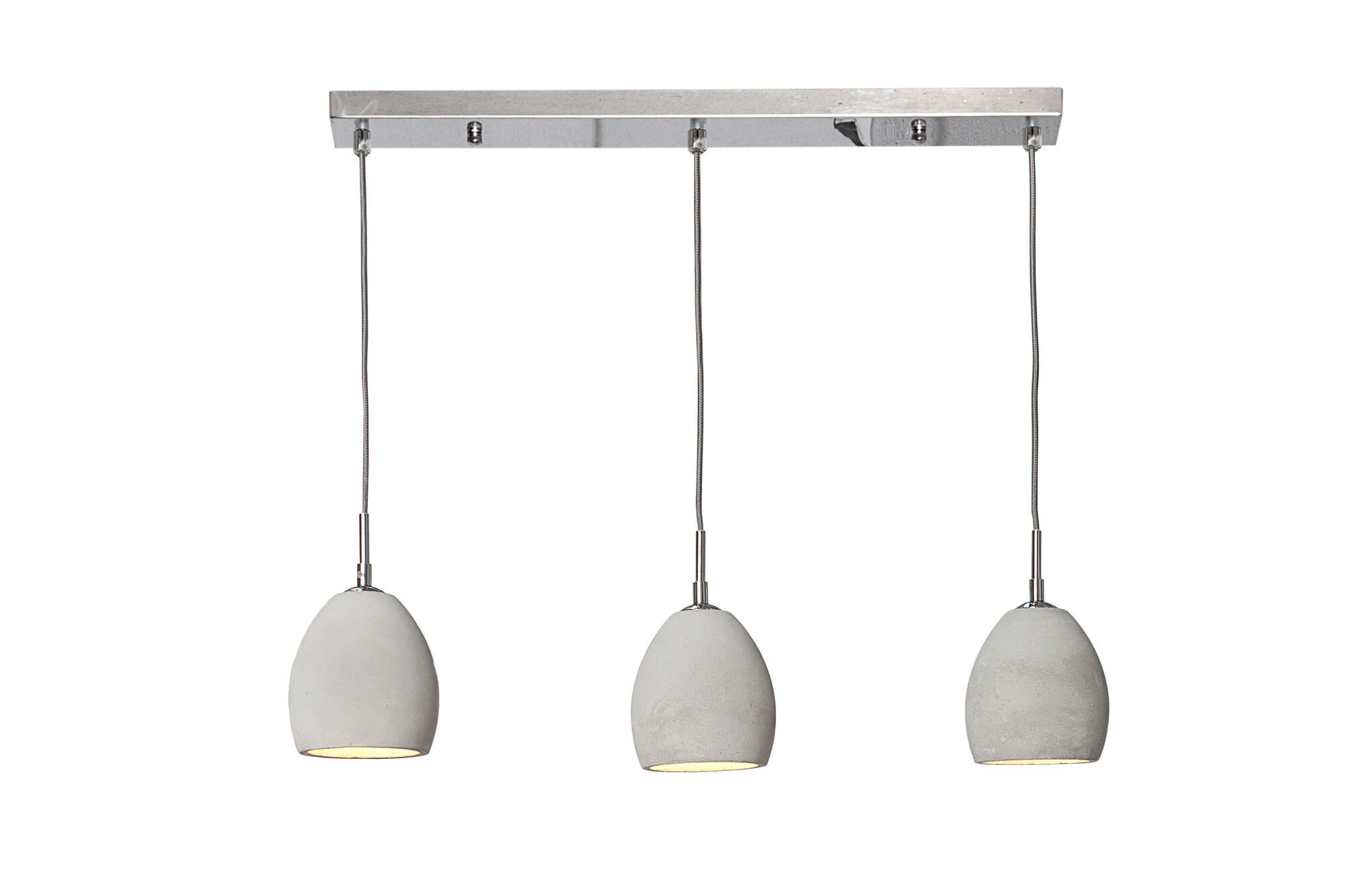 Hängeleuchte Cement grau 3er, grau 