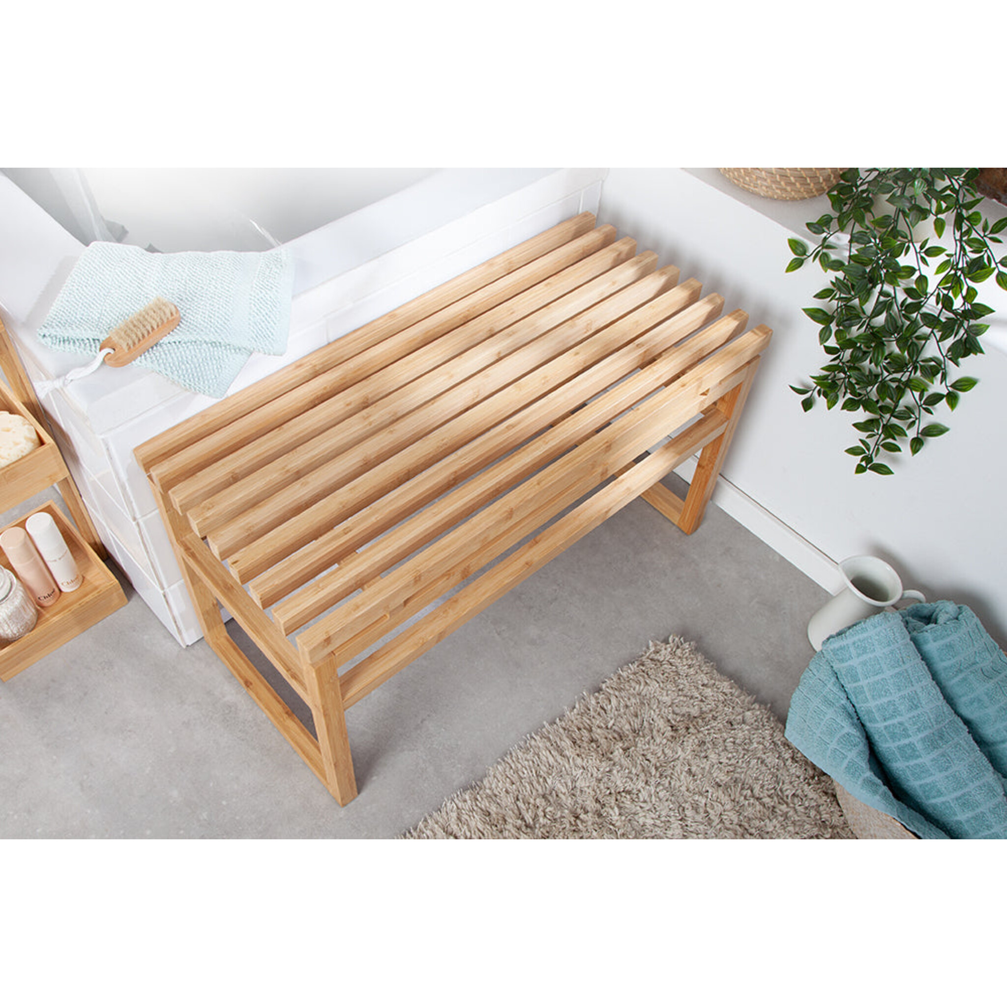 Sitzbank LAGOON Bad SPA 75cm Natur Bambus, natur 
