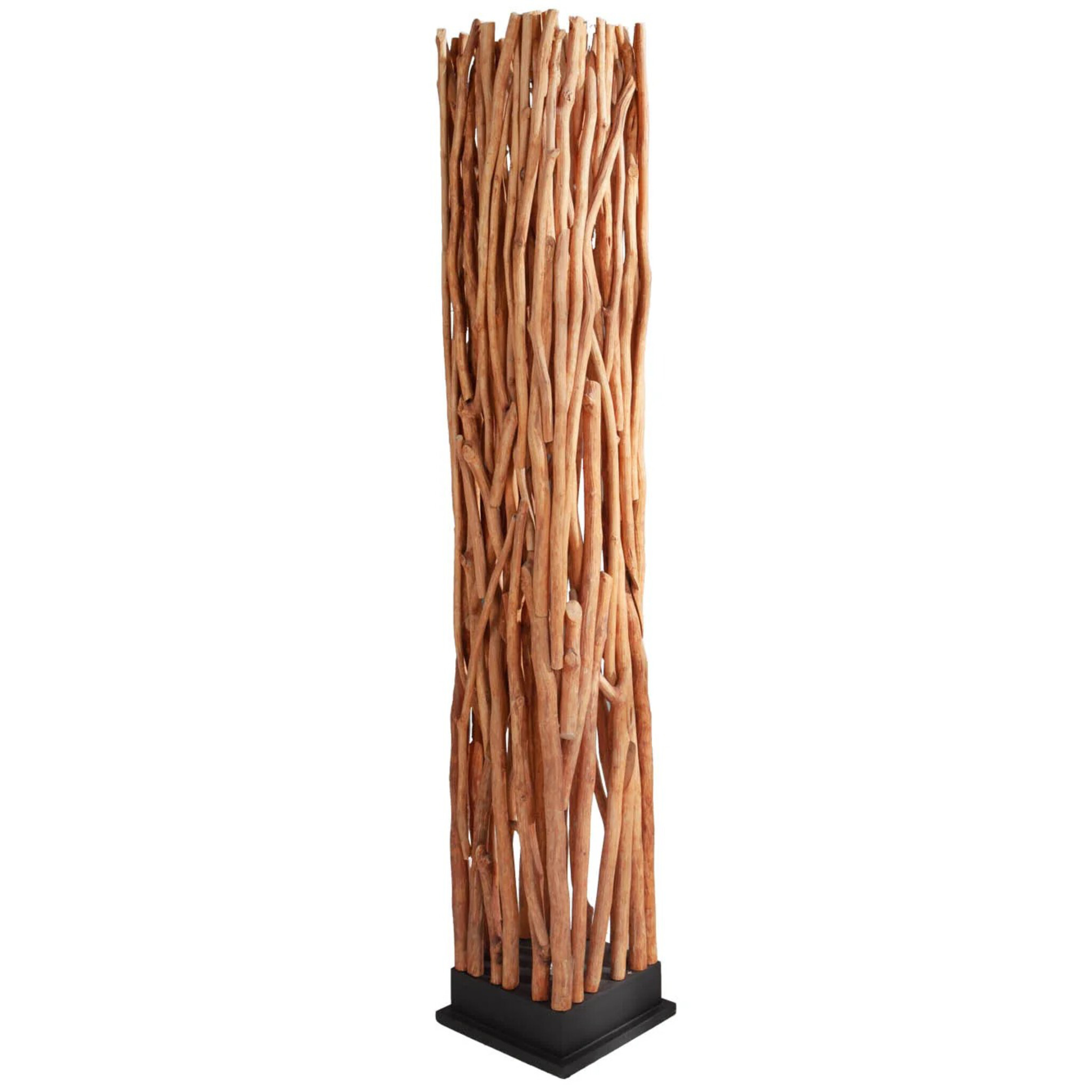 Stehleuchte Nature Art Longanholz natur, natur 