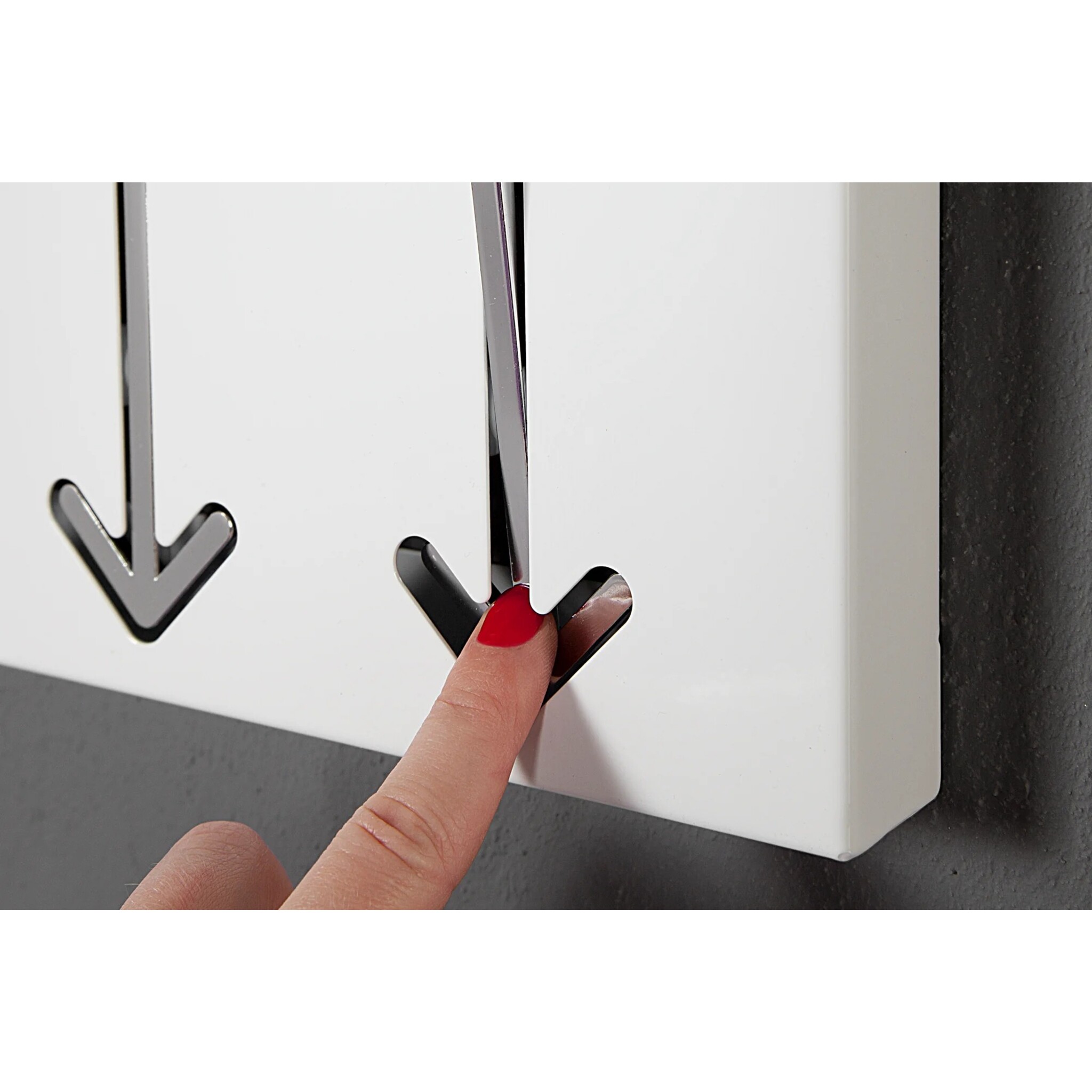 Wandgarderobe Arrow, weiss 