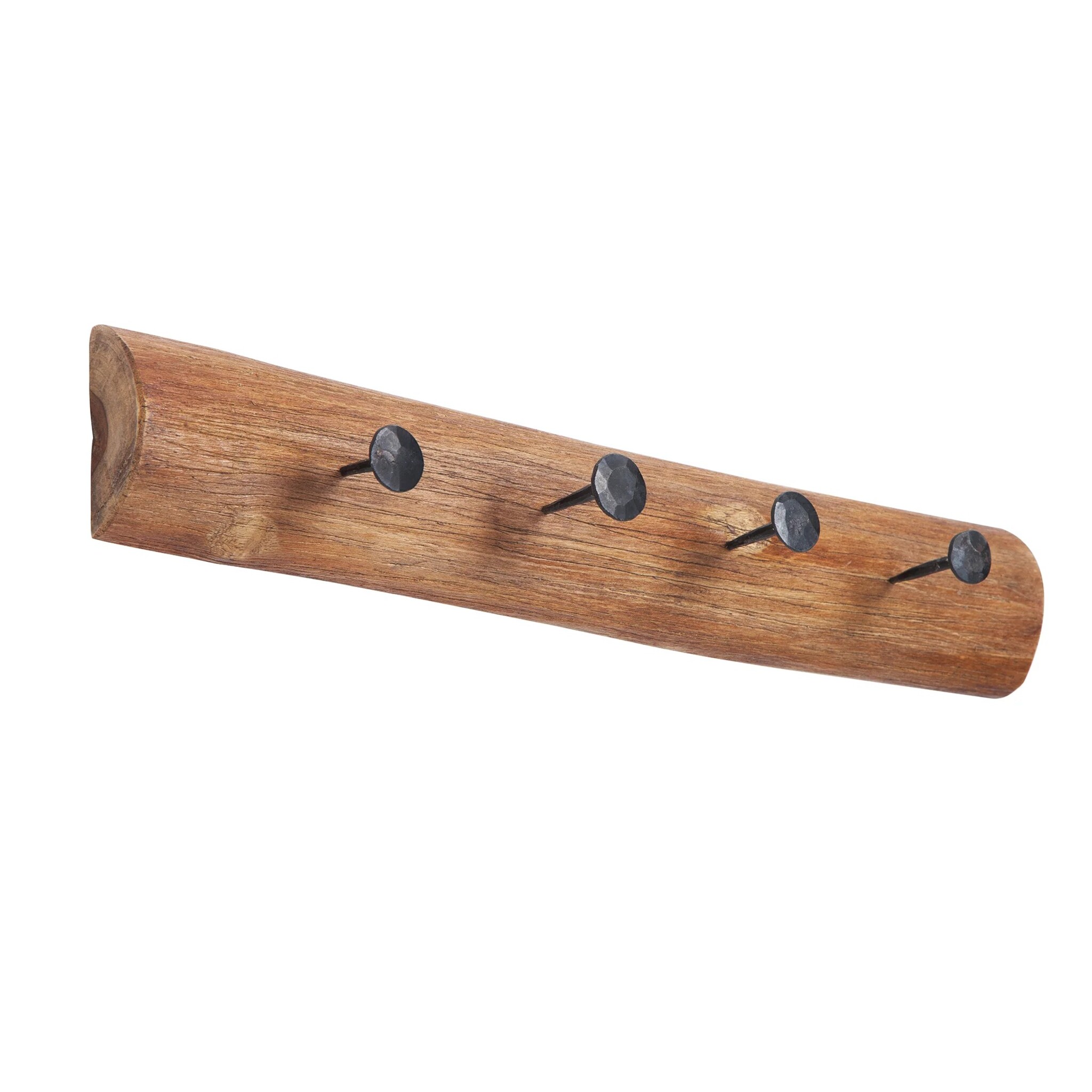 Wandgarderobe Hemingway Recyclingholz, natur 50 x 7 x 10 cm