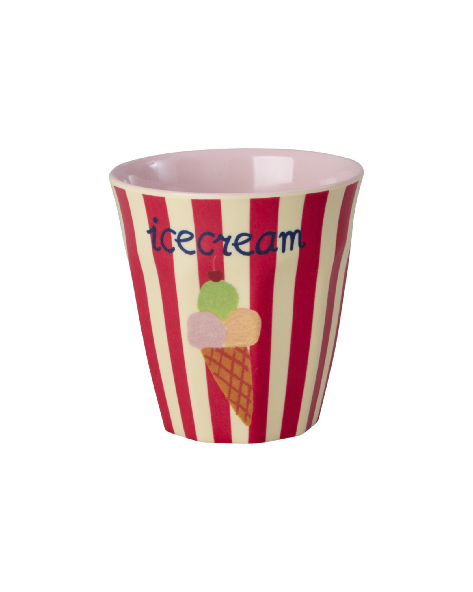 RICE Melamin Kinderbecher 6er Set Small ABC Print, pink 