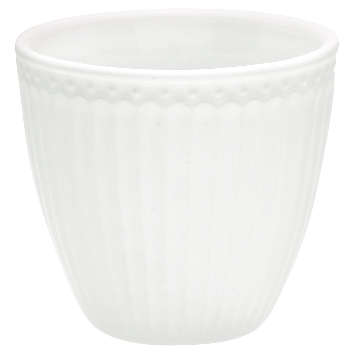 Latte Tasse Alice Everyday von GreenGate, white 