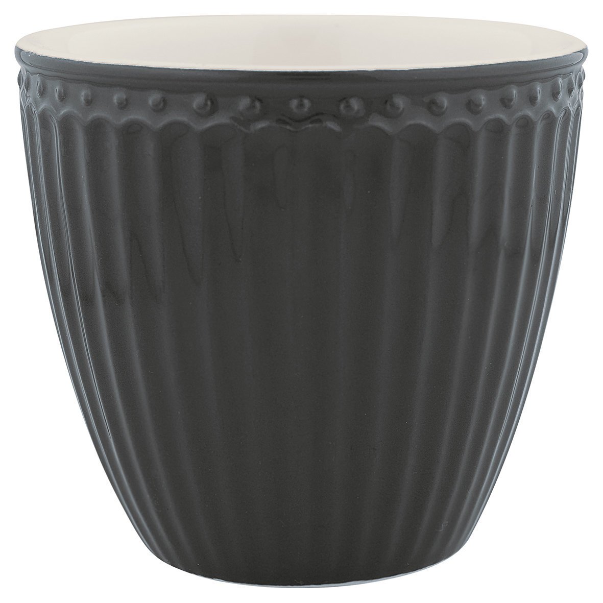 Latte Tasse Alice Everyday von GreenGate, dark grey 