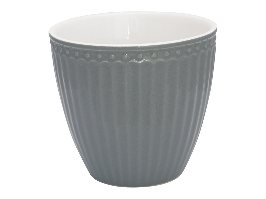Latte Tasse Alice Everyday von GreenGate, stone grey 