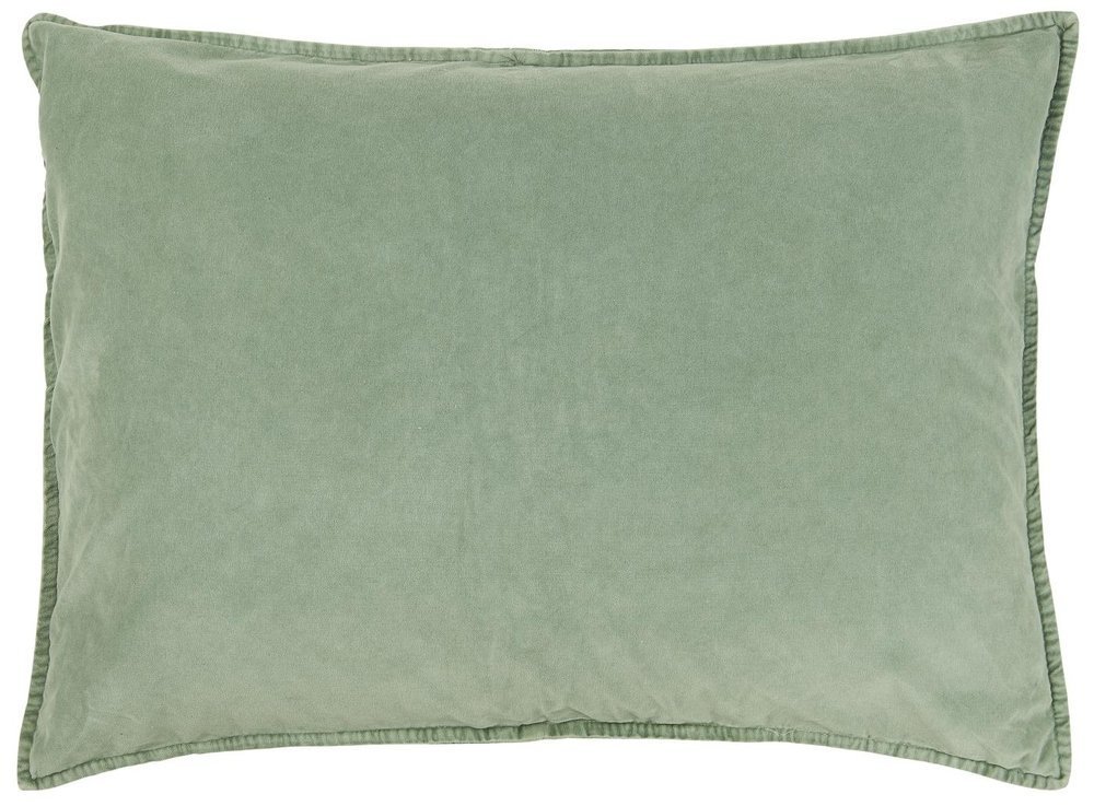 Kissenbezug Velour rechteckig, hellgrün 