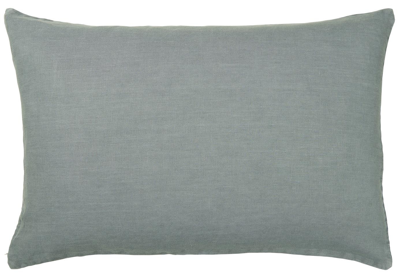 IB Laursen Kissenbezug Leinen 60x40 cm, staubig blau 
