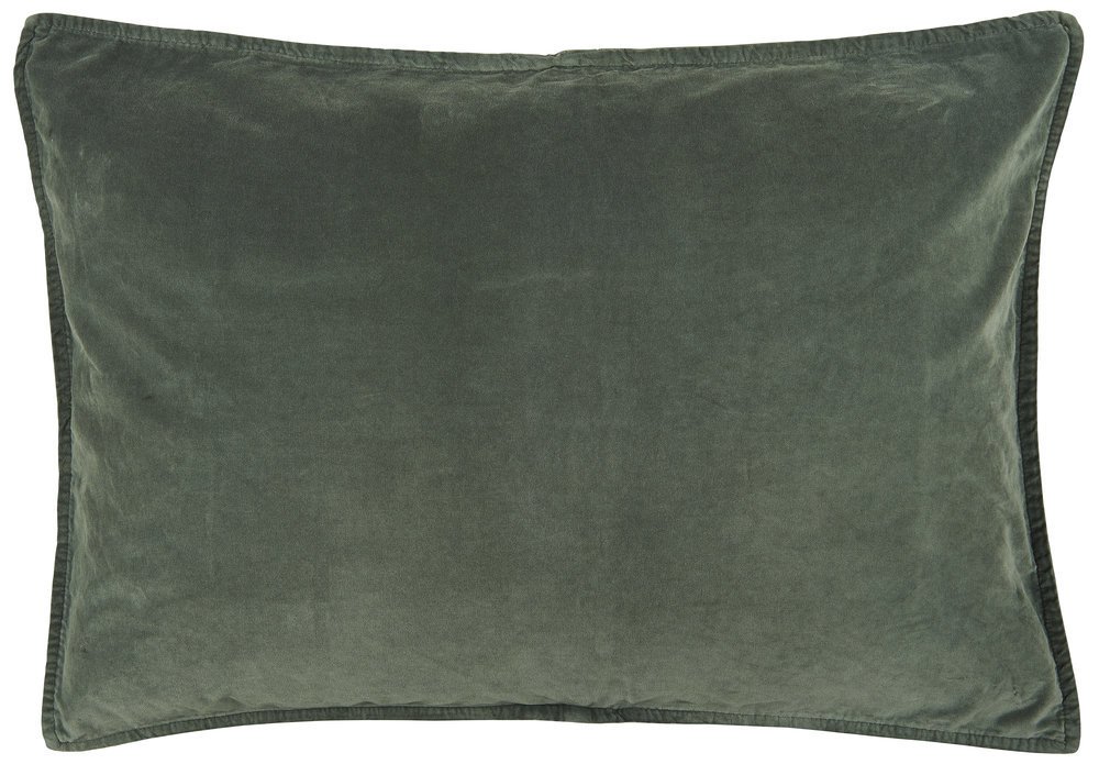 Kissenbezug Velour rechteckig, dusty petrol 