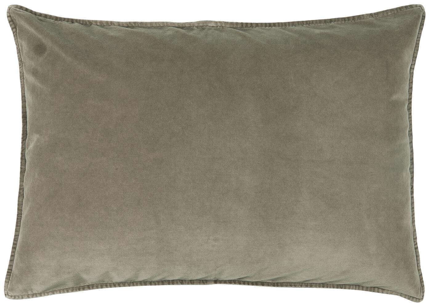 Kissenbezug Velour rechteckig, linen 