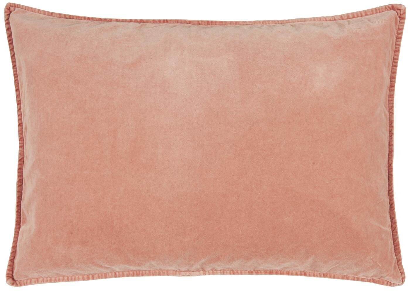 Kissenbezug Velour rechteckig, desert rose 