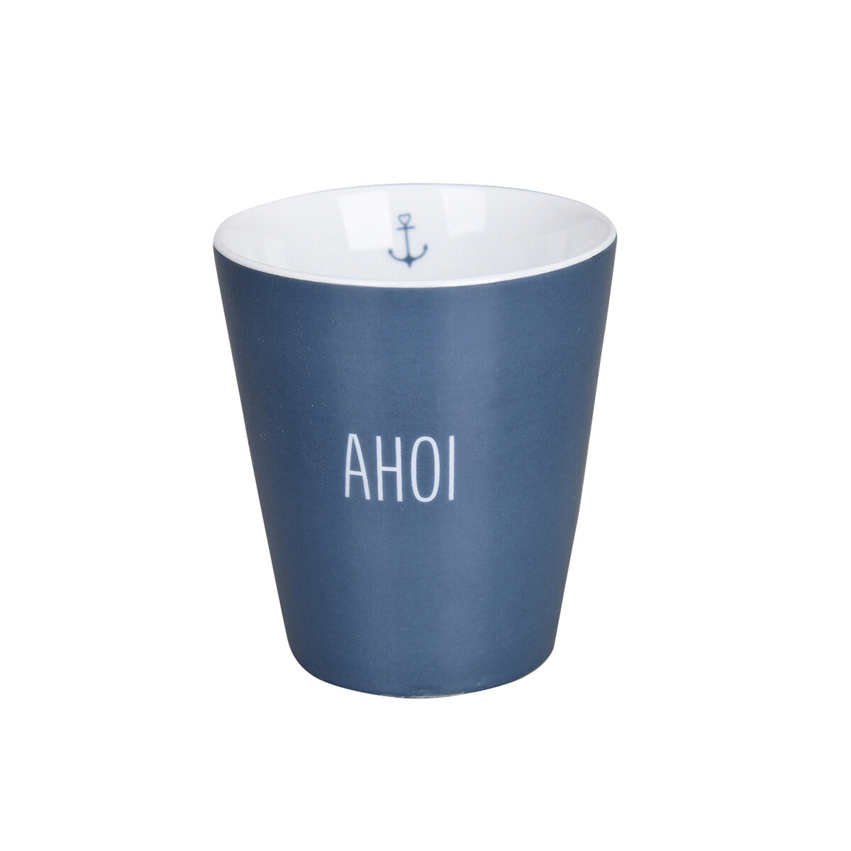 Becher Happy Mug AHOI, blau 