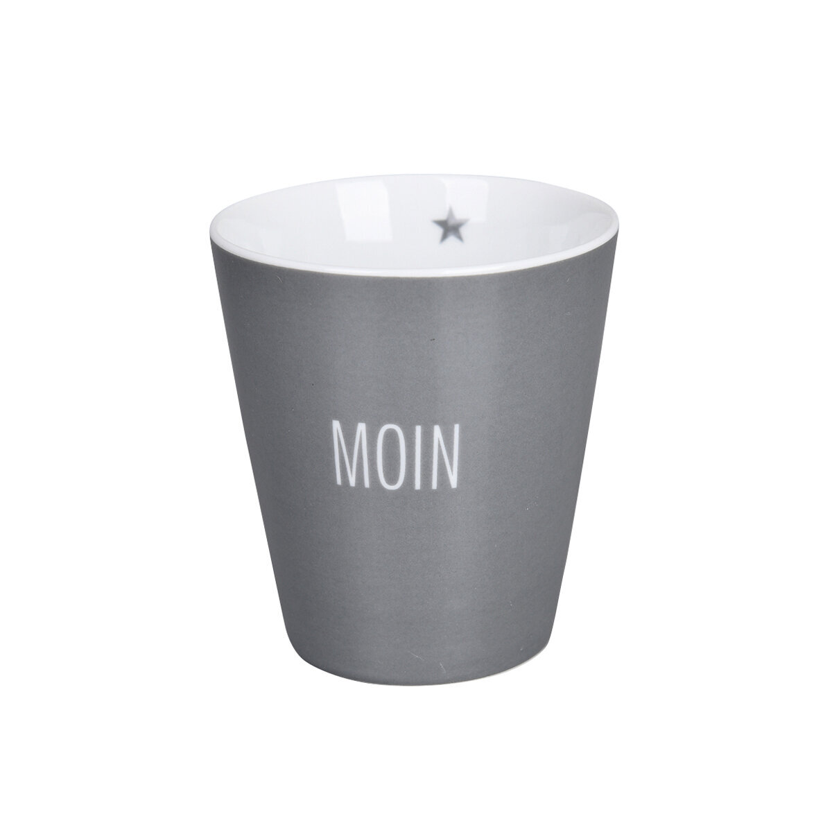 Becher Happy Mug Moin Colorful, dunkelgrau 