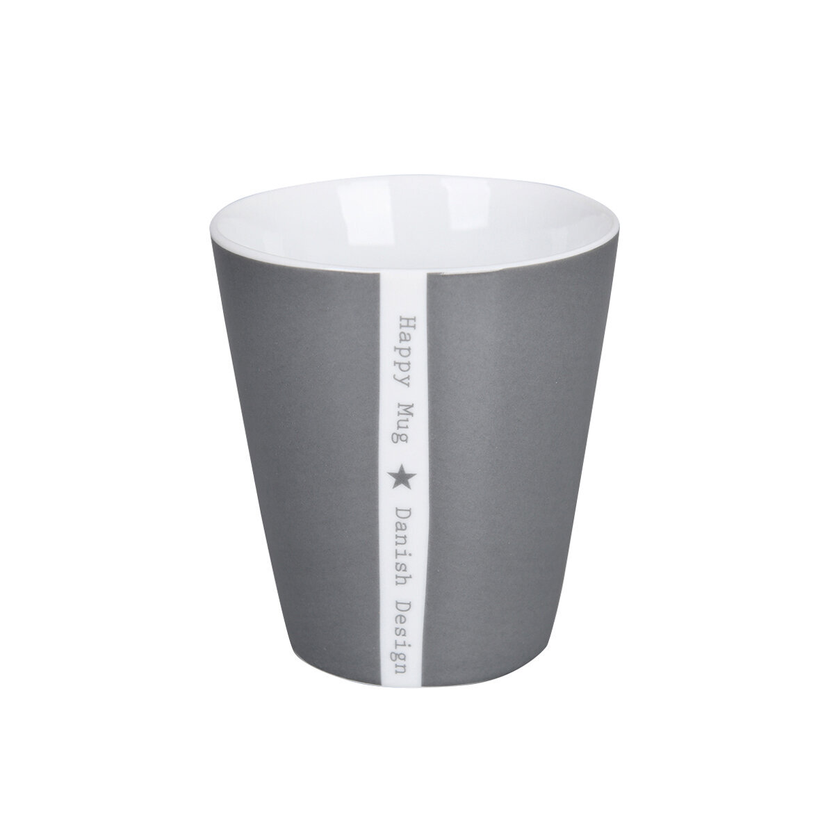 Becher Happy Mug Moin Colorful, dunkelgrau 