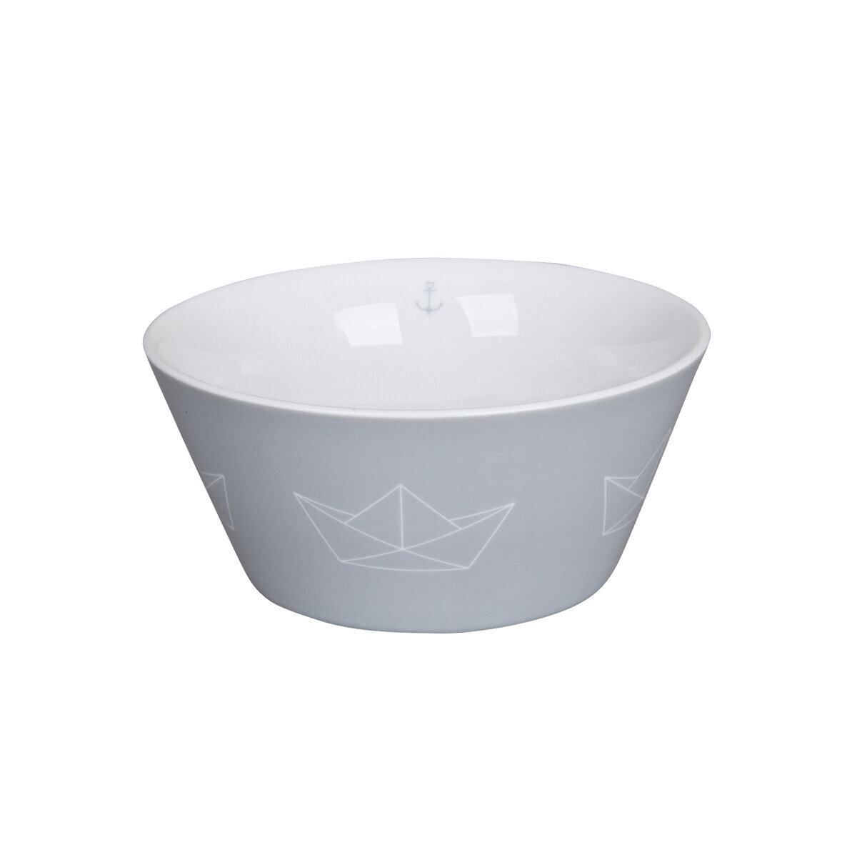Bowl Schale Paperboat, grau 