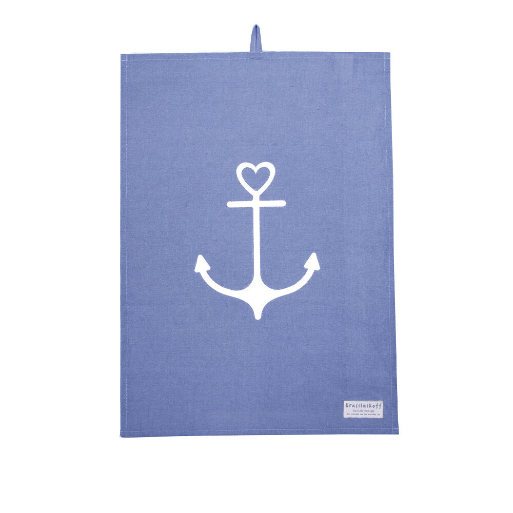 Geschirrhandtuch Anchor mit Anker Motiv, hellblau 