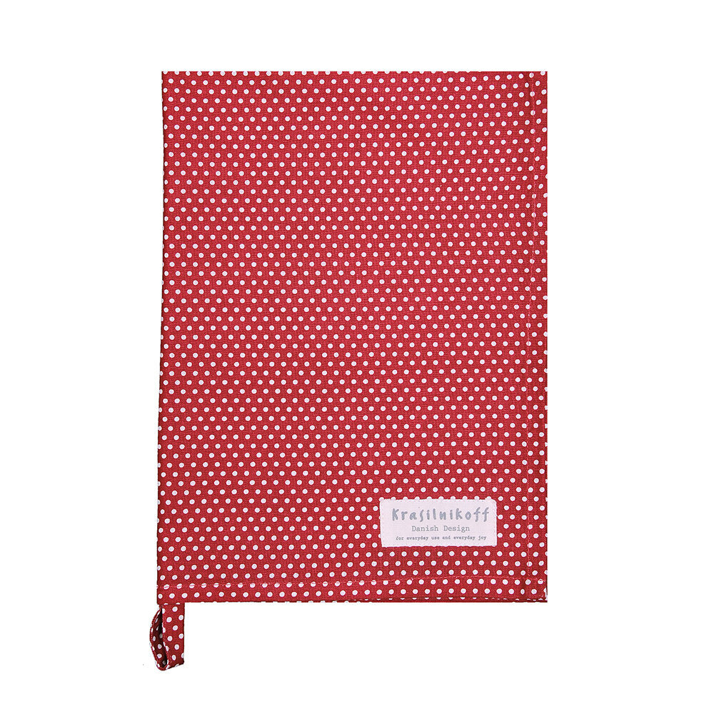 Geschirrhandtuch Micro Dots, rot 