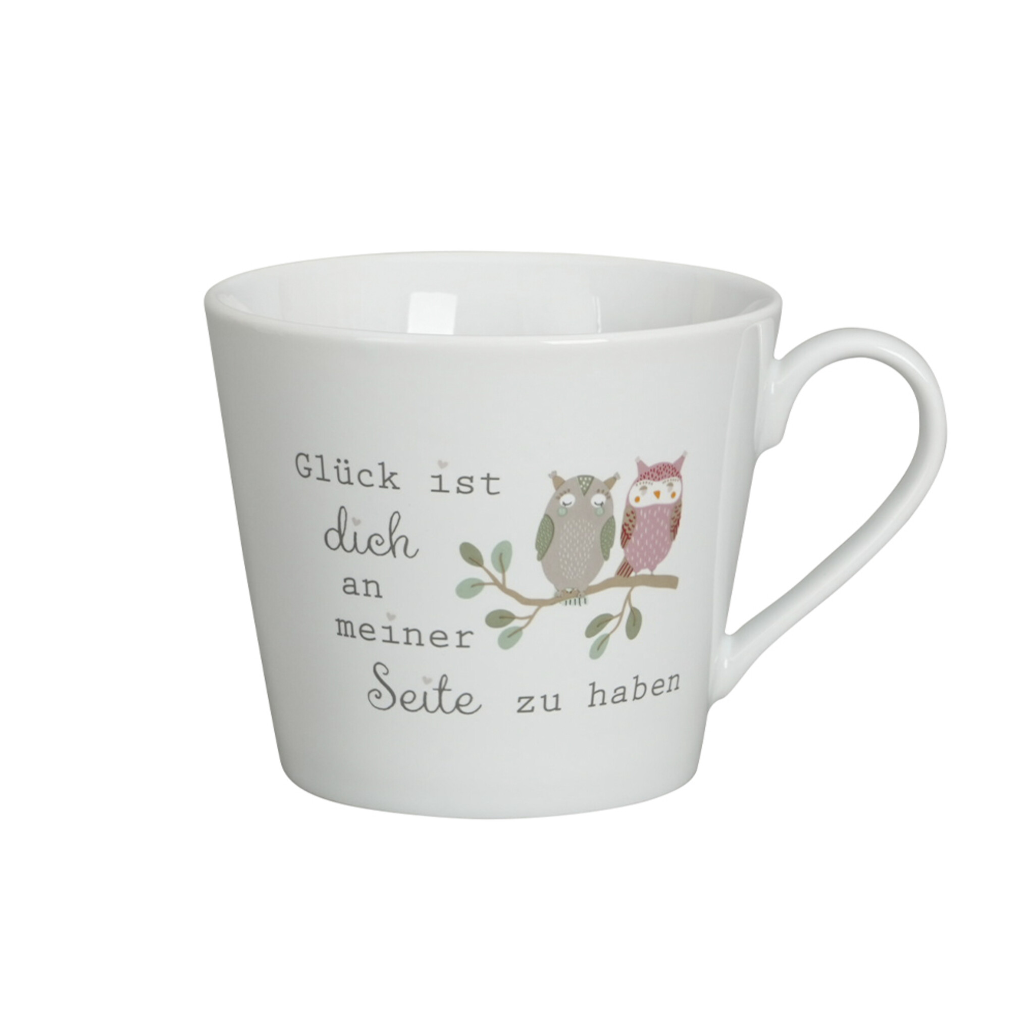 Happy Cup, Glück ist Dich an meiner Seite zu haben, weiss 