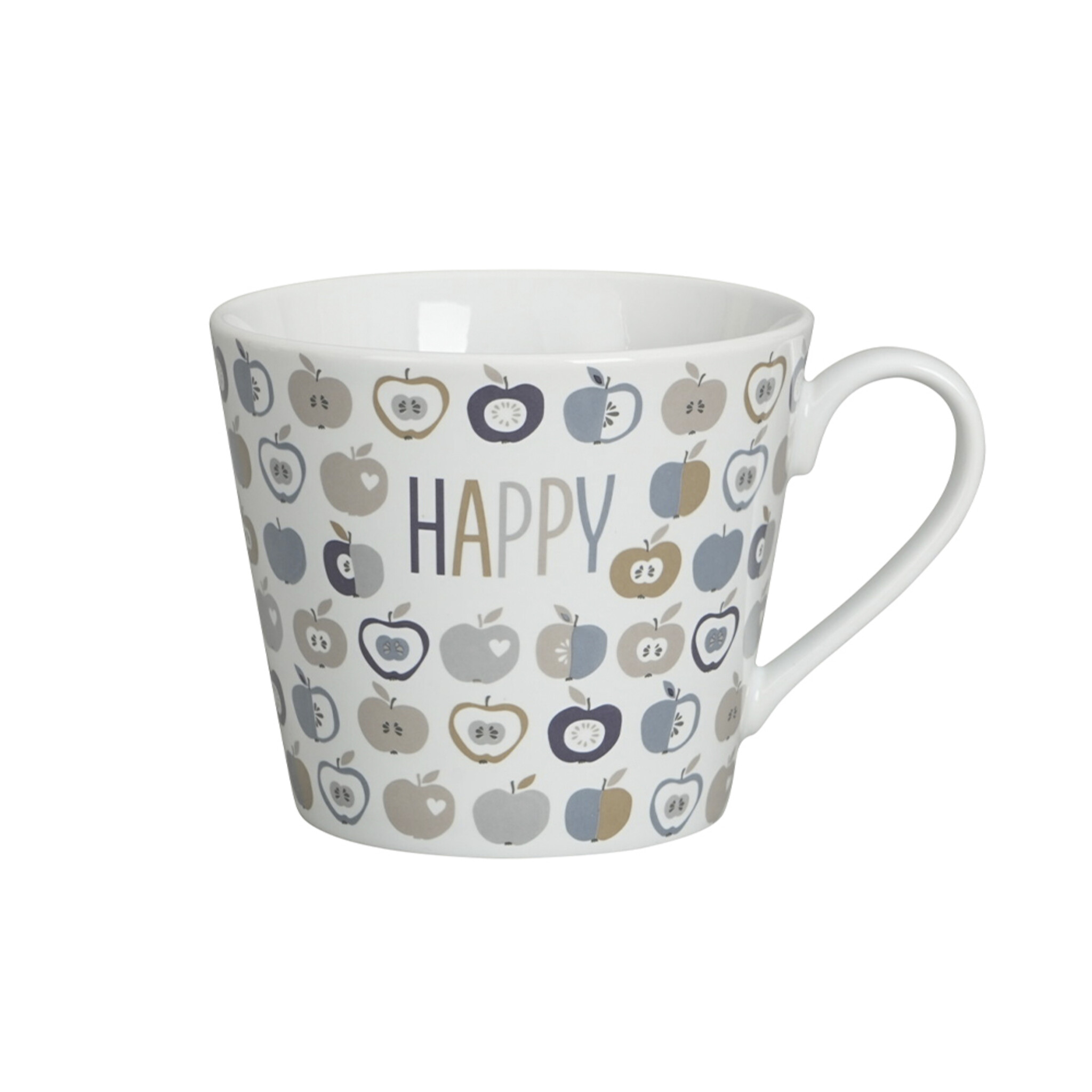 Happy Cup, Happy Apples, blau 