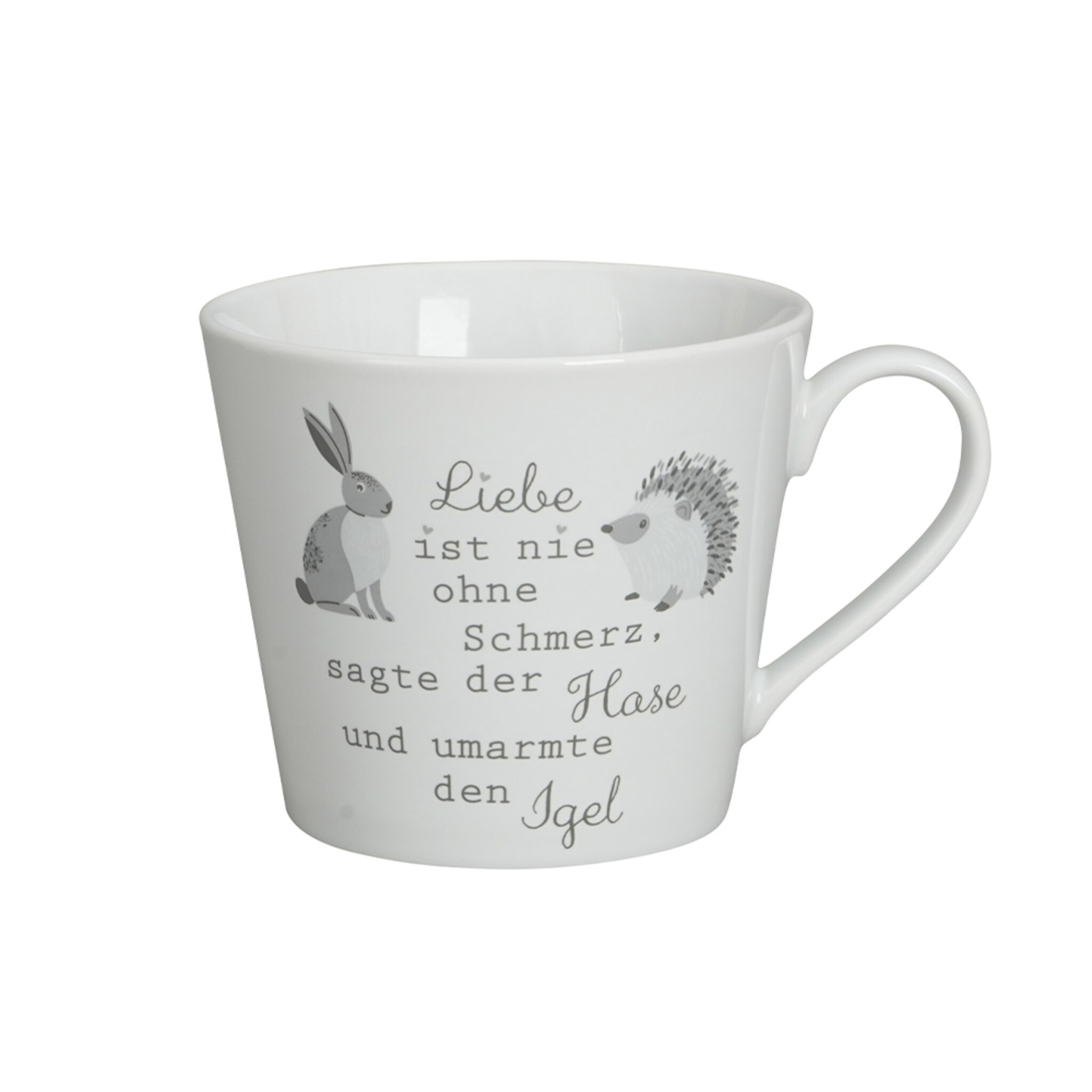 Happy Cup, Hase und Igel, weiss 