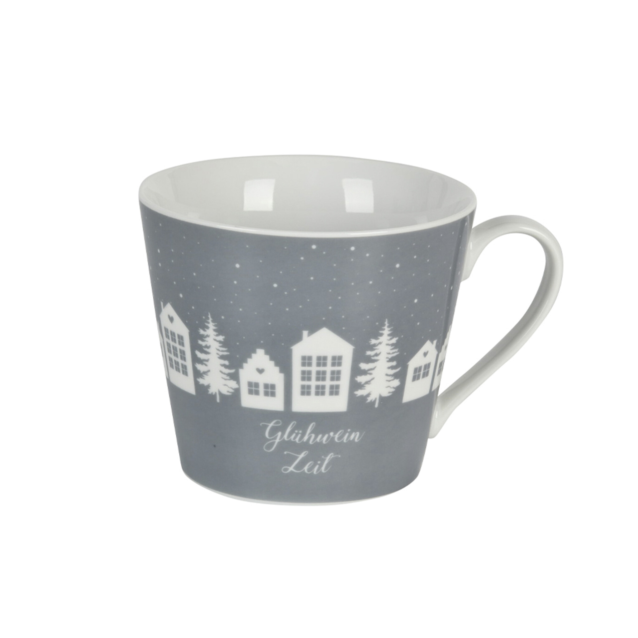Happy Cup Tasse, Glühwein Zeit, grau 
