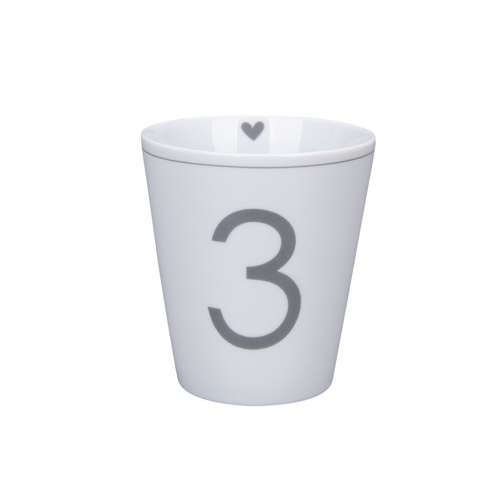 Happy Mug Advents 4er Set, weiss 