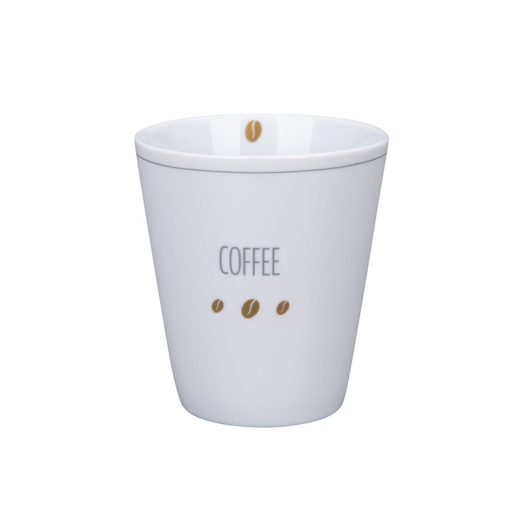 Happy Mug Becher Coffee, weiss 