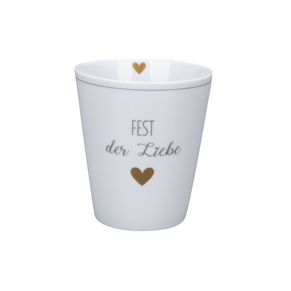 Happy Mug Becher Fest der Liebe, weiss 
