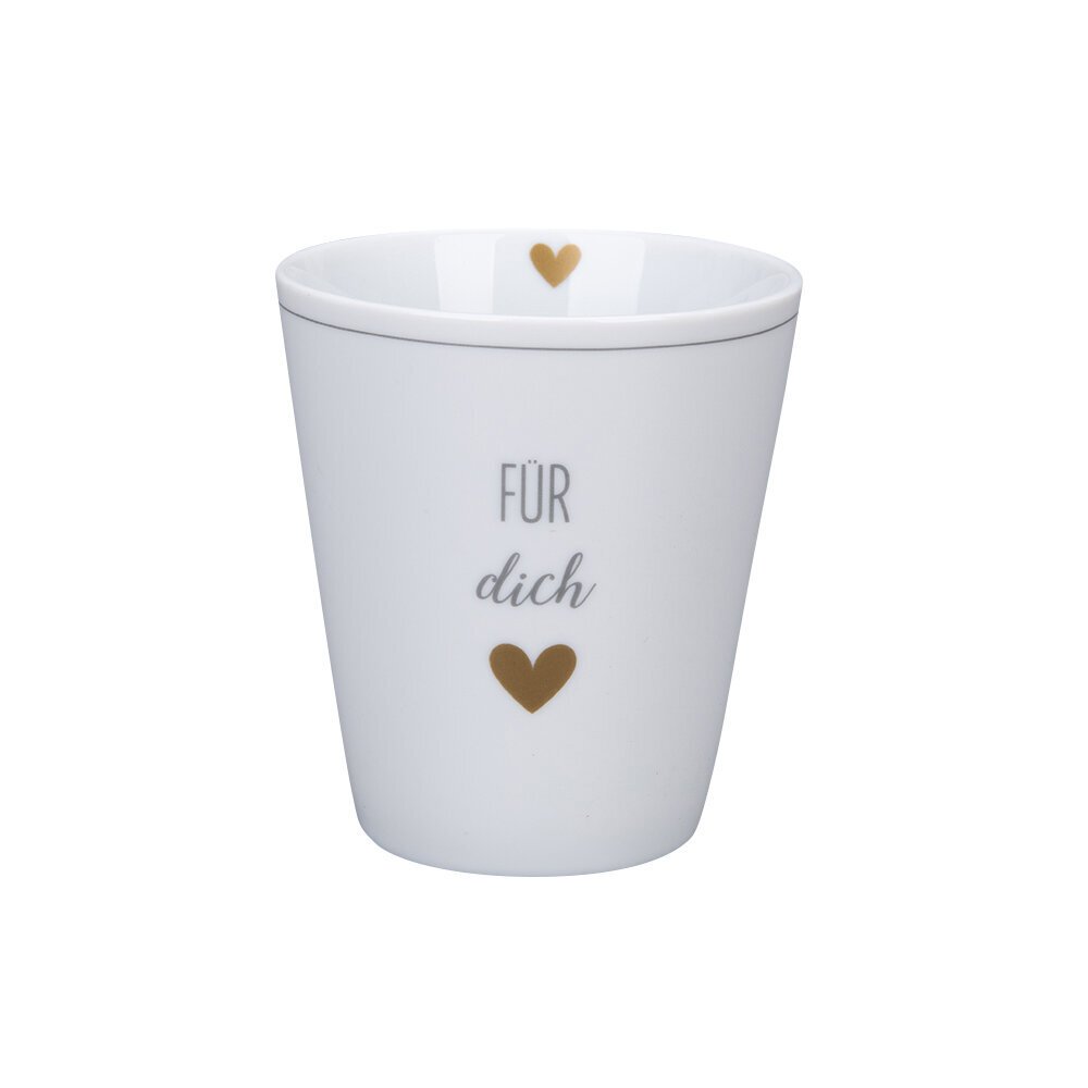 Happy Mug Becher Für dich, weiss 