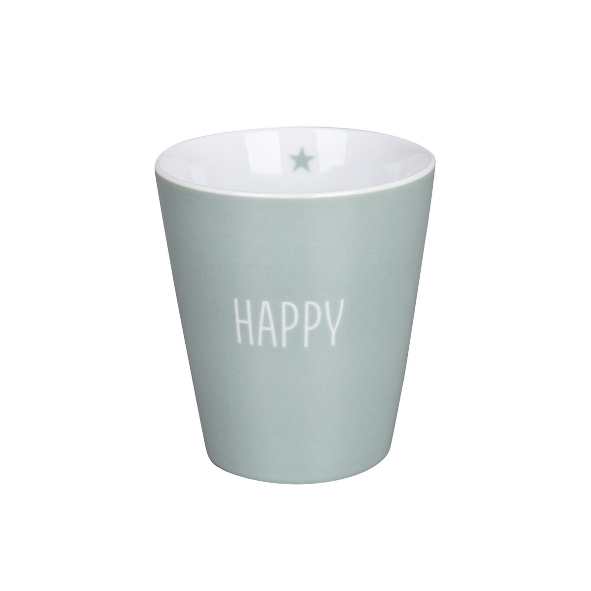 Happy Mug Becher Happy, grün 