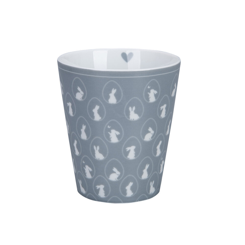 Happy Mug Bunnies grau, grau 