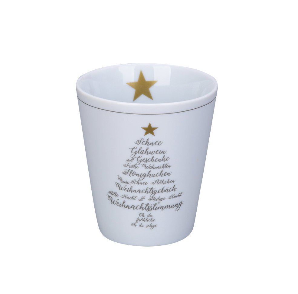 Happy Mug Christmas Words, weiss 
