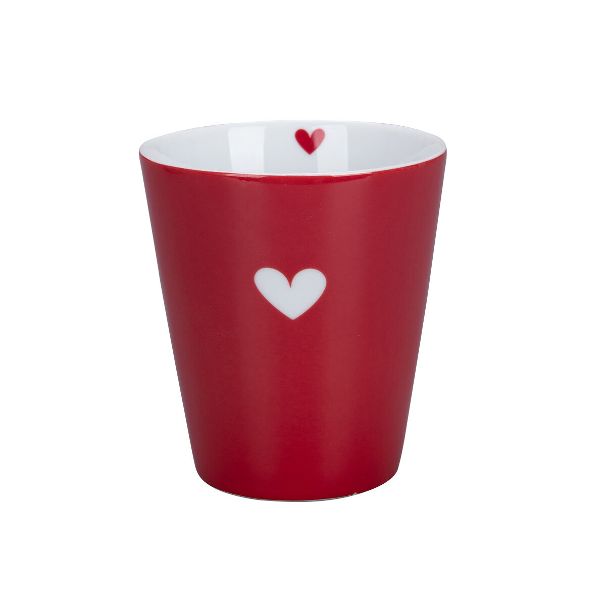 Happy Mug Colourful Heart, rot 