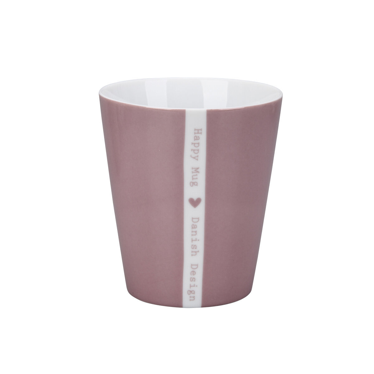 Happy Mug Colourful Heart, dusty rose 