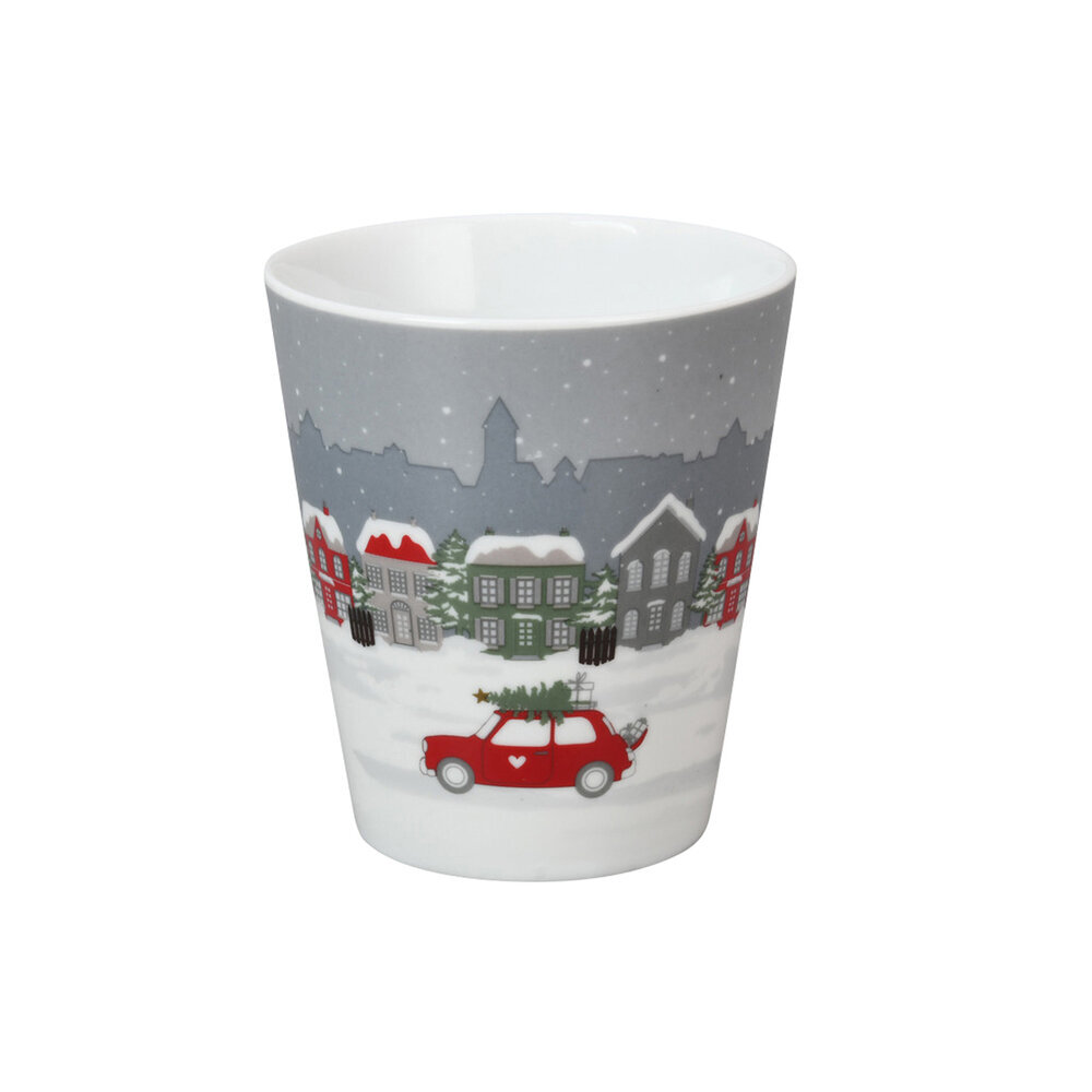 Happy Mug Driving in the city, weiss 