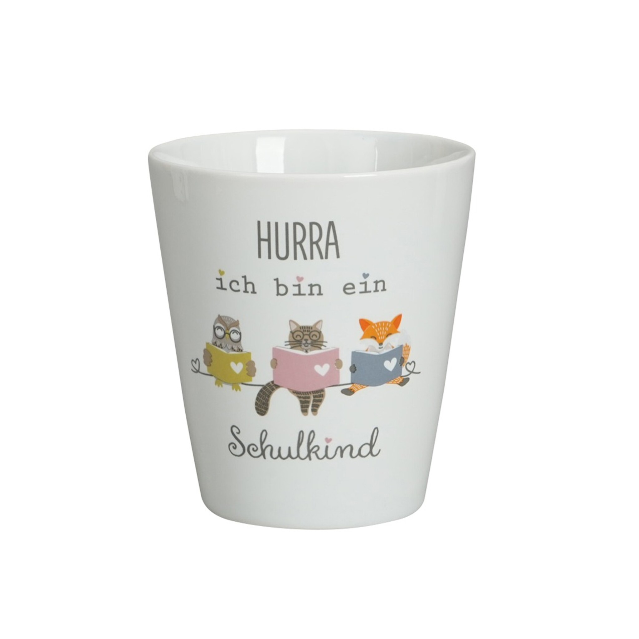 Happy Mug Ich bin ein Schulkind, weiss 