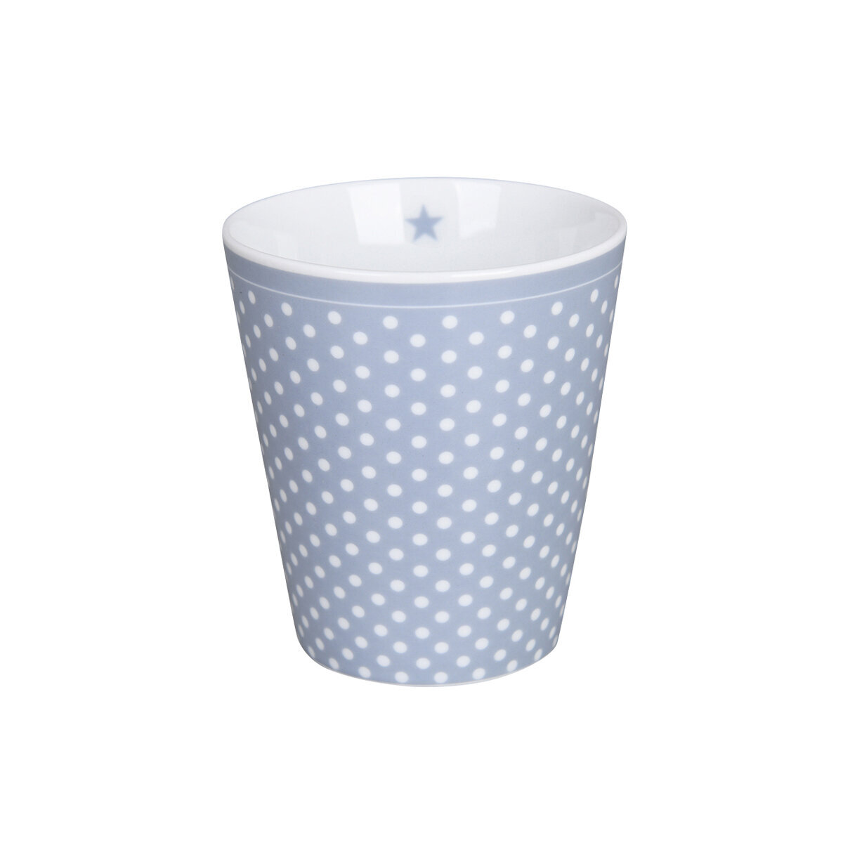 Happy Mug Micro Dots Becher, hellblau 