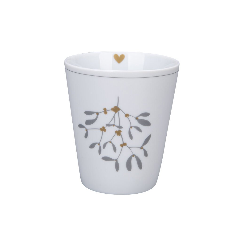 Happy Mug Mistletoe, weiss 