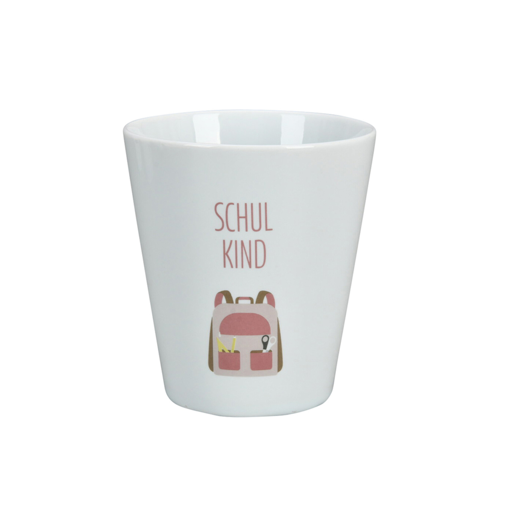 Happy Mug, Schulkind, weiss Ø 8.8, Höhe 10 cm, 330 ml