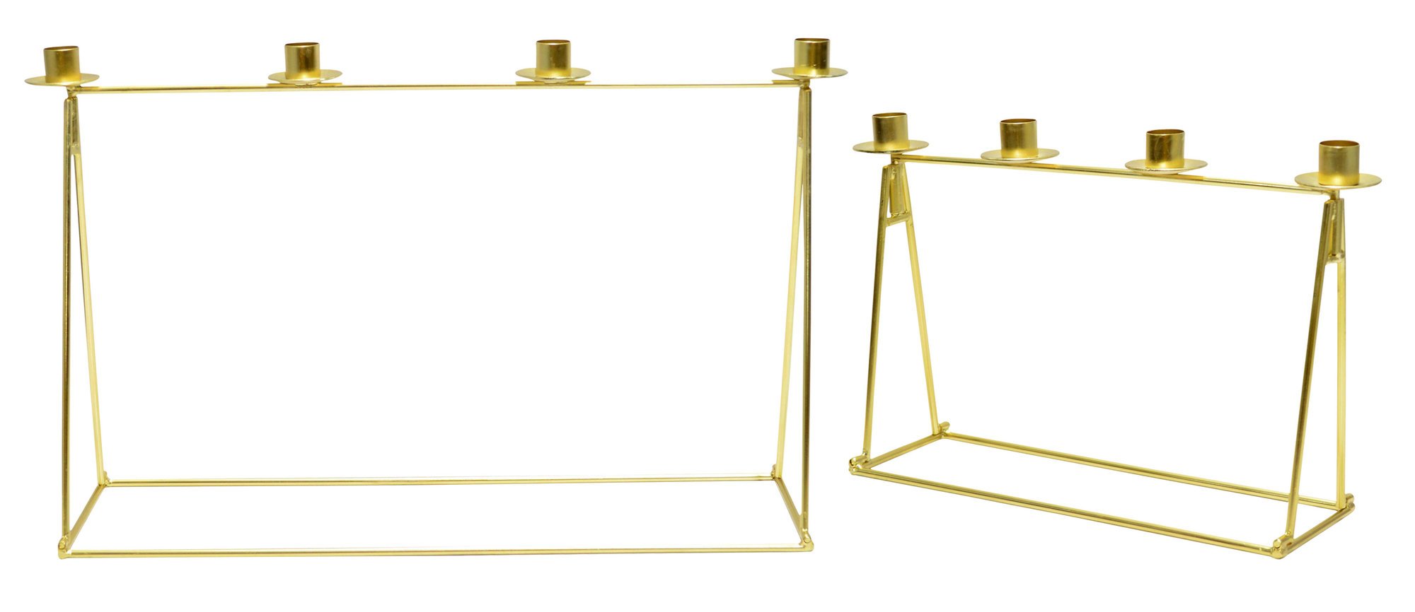 Krasilnikoff Kerzenhalter Advent 2er Set, messing 