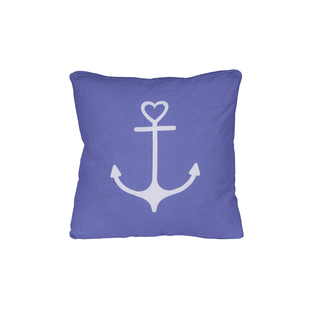 Kissenbezug Anchor mit Ankermotiv, hellblau 