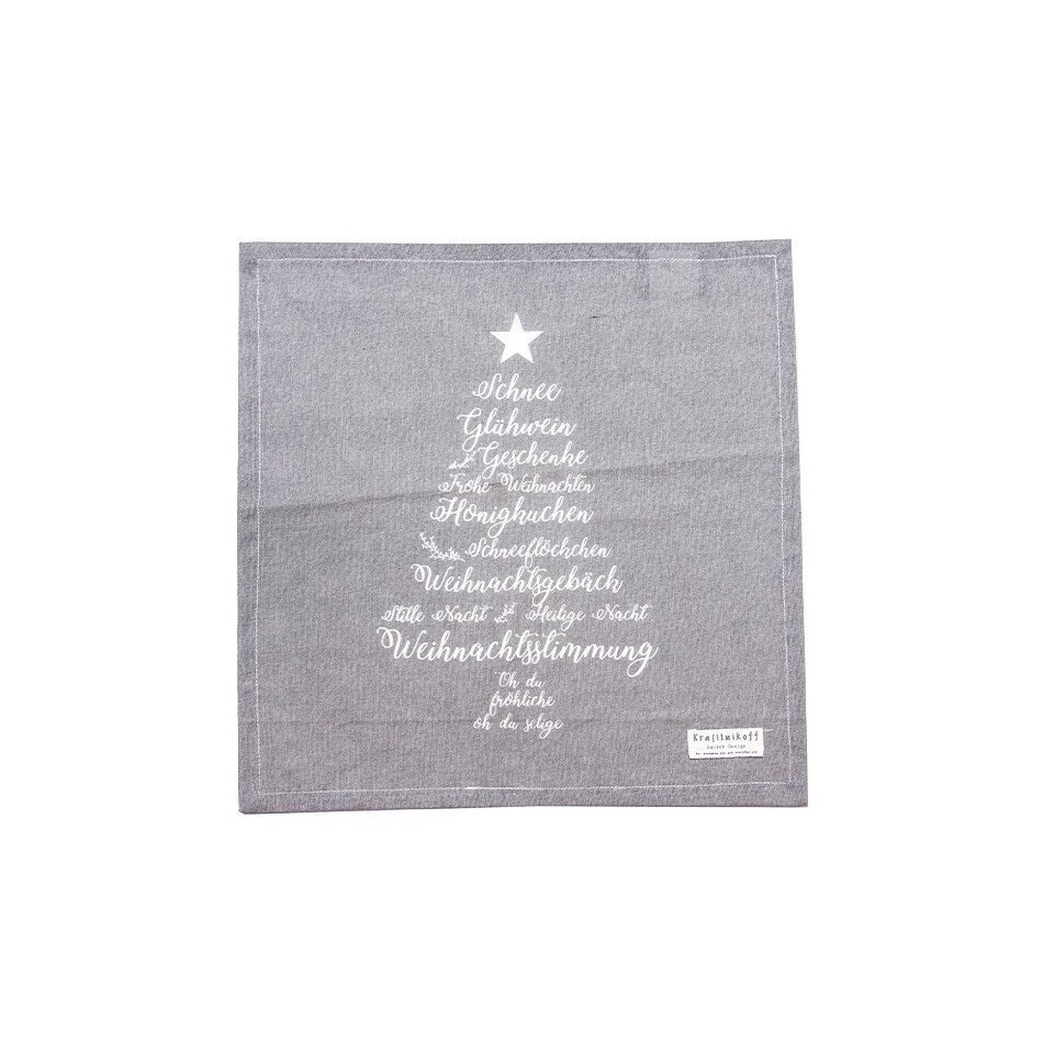 Krasilnikoff Stoffserviette Christmas Words