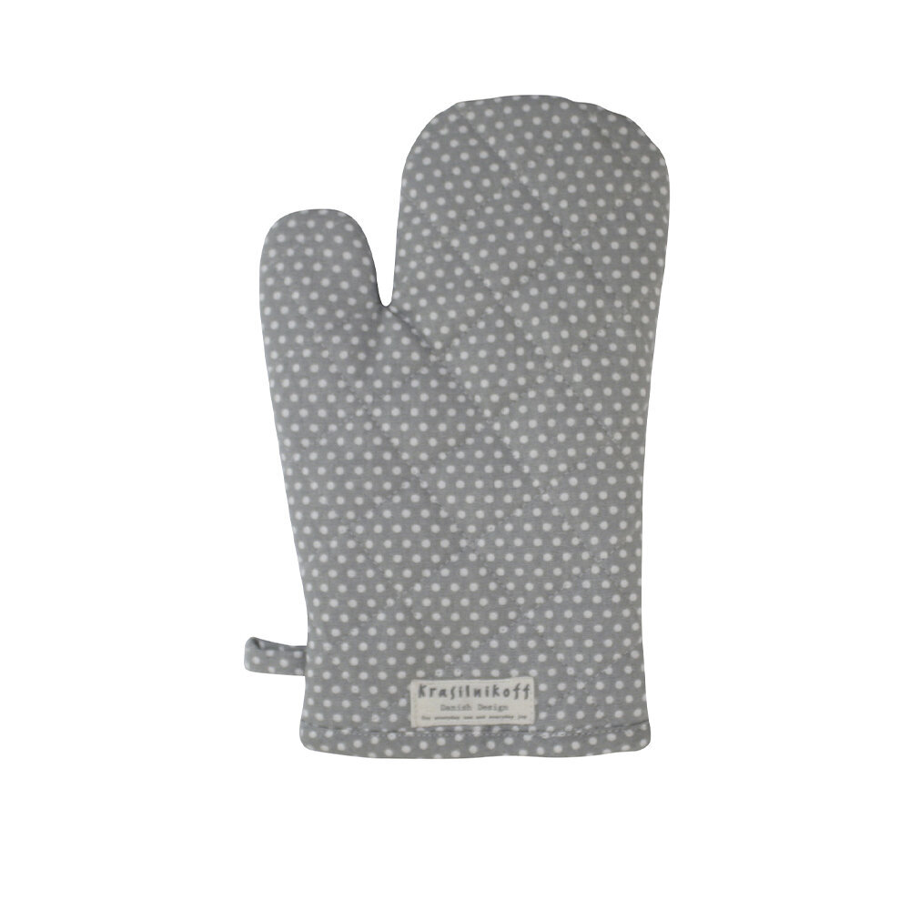 Ofenhandschuh Micro Dots, grau 
